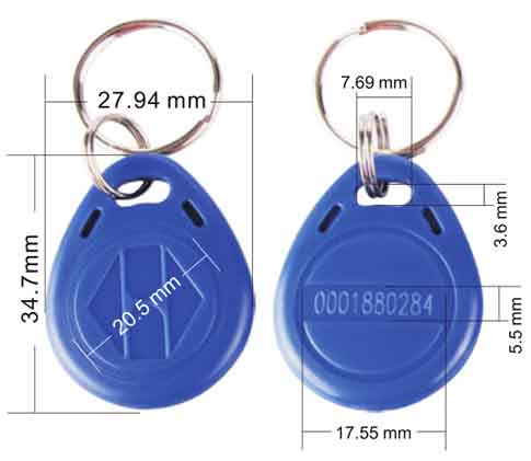 Custom Logo Design RFID Keychain ABS RFID KeyTags